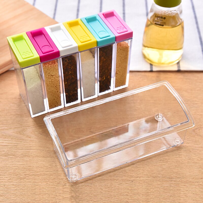 Organizador de Temperos em Acrílico - Porta Condimento - 7 Peças