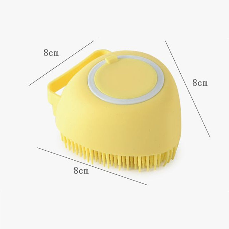 Escova de Banho Massageadora Compartimento para Shampoo Integrado PetSpa Pro