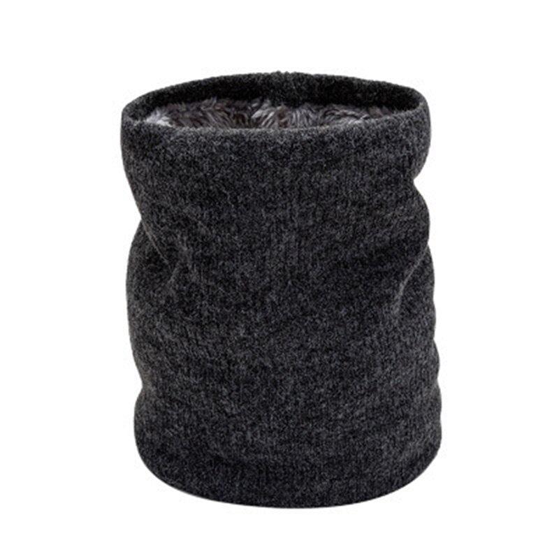 Female Knit Woolen Pulloves False Collar Warm Scarve Unisex Winter Plush Thicken Elastic Windproof Cycling Neck Guard Scarf O8 - Nossa Casa Completa