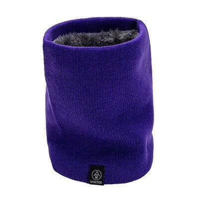 Female Knit Woolen Pulloves False Collar Warm Scarve Unisex Winter Plush Thicken Elastic Windproof Cycling Neck Guard Scarf O8 - Nossa Casa Completa