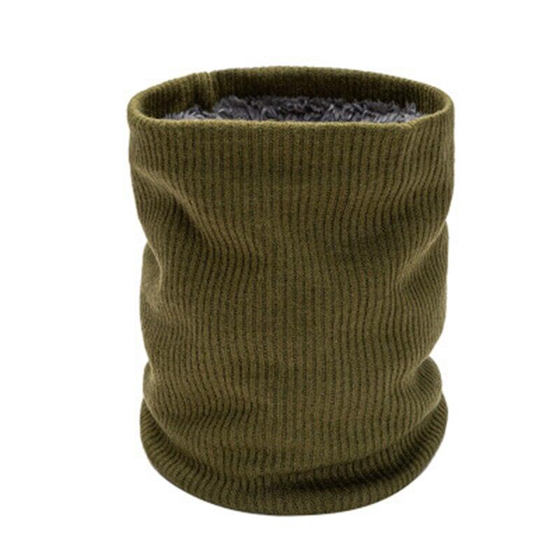 Female Knit Woolen Pulloves False Collar Warm Scarve Unisex Winter Plush Thicken Elastic Windproof Cycling Neck Guard Scarf O8 - Nossa Casa Completa