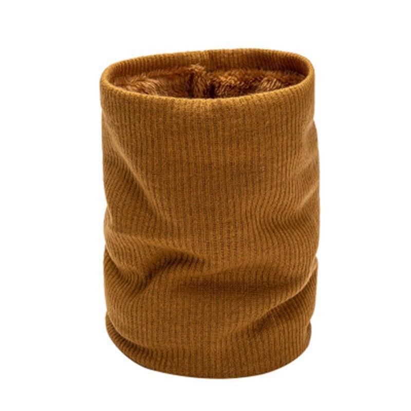 Female Knit Woolen Pulloves False Collar Warm Scarve Unisex Winter Plush Thicken Elastic Windproof Cycling Neck Guard Scarf O8 - Nossa Casa Completa