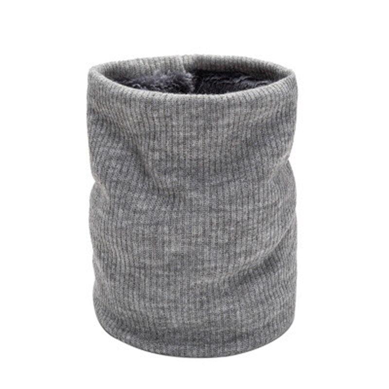 Female Knit Woolen Pulloves False Collar Warm Scarve Unisex Winter Plush Thicken Elastic Windproof Cycling Neck Guard Scarf O8 - Nossa Casa Completa