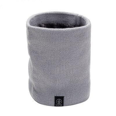 Female Knit Woolen Pulloves False Collar Warm Scarve Unisex Winter Plush Thicken Elastic Windproof Cycling Neck Guard Scarf O8 - Nossa Casa Completa