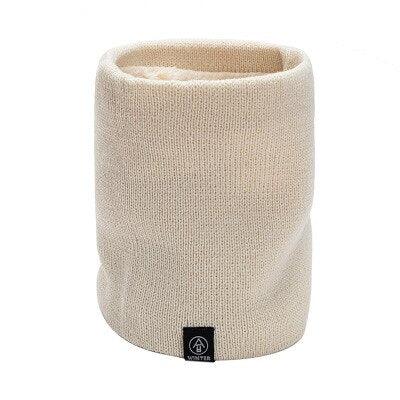 Female Knit Woolen Pulloves False Collar Warm Scarve Unisex Winter Plush Thicken Elastic Windproof Cycling Neck Guard Scarf O8 - Nossa Casa Completa