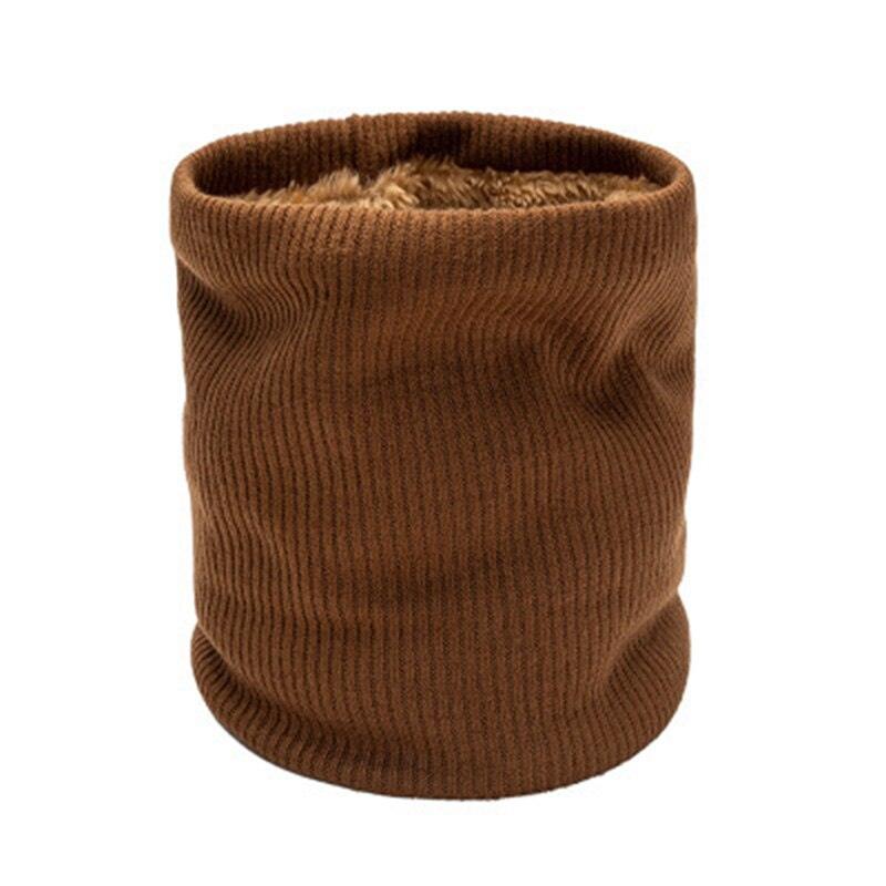Female Knit Woolen Pulloves False Collar Warm Scarve Unisex Winter Plush Thicken Elastic Windproof Cycling Neck Guard Scarf O8 - Nossa Casa Completa