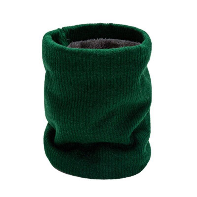 Female Knit Woolen Pulloves False Collar Warm Scarve Unisex Winter Plush Thicken Elastic Windproof Cycling Neck Guard Scarf O8 - Nossa Casa Completa