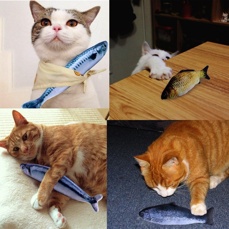 Peixinho de Pelúcia Brinquedo travesseiro Para Gatos - Nossa Casa Completa