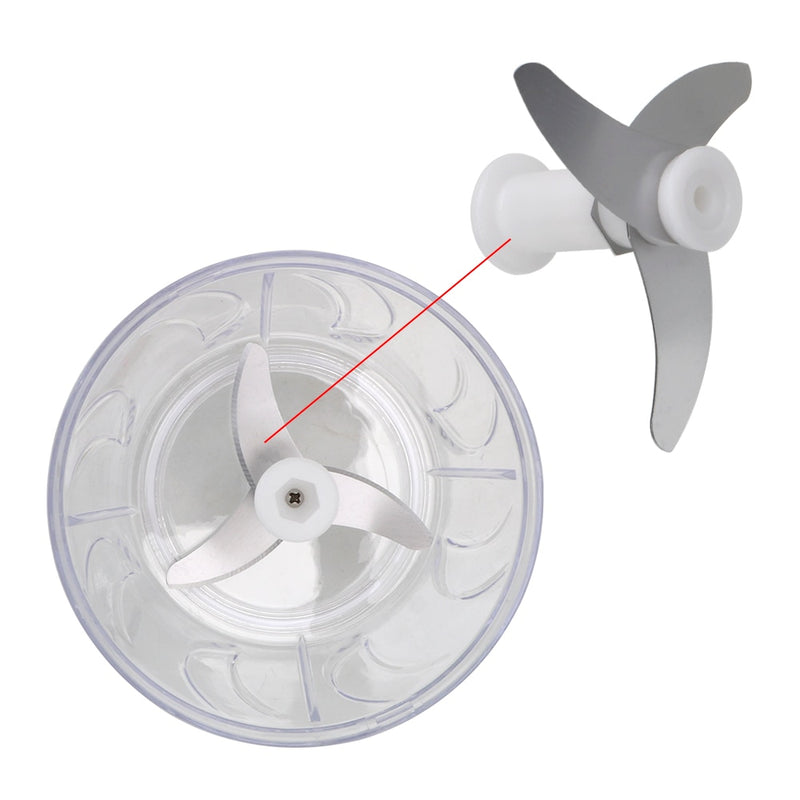Mini Processador Manual com 3 Lâminas