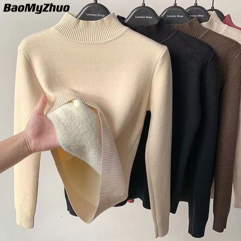 Blusa Manga Longa de Gola Alta