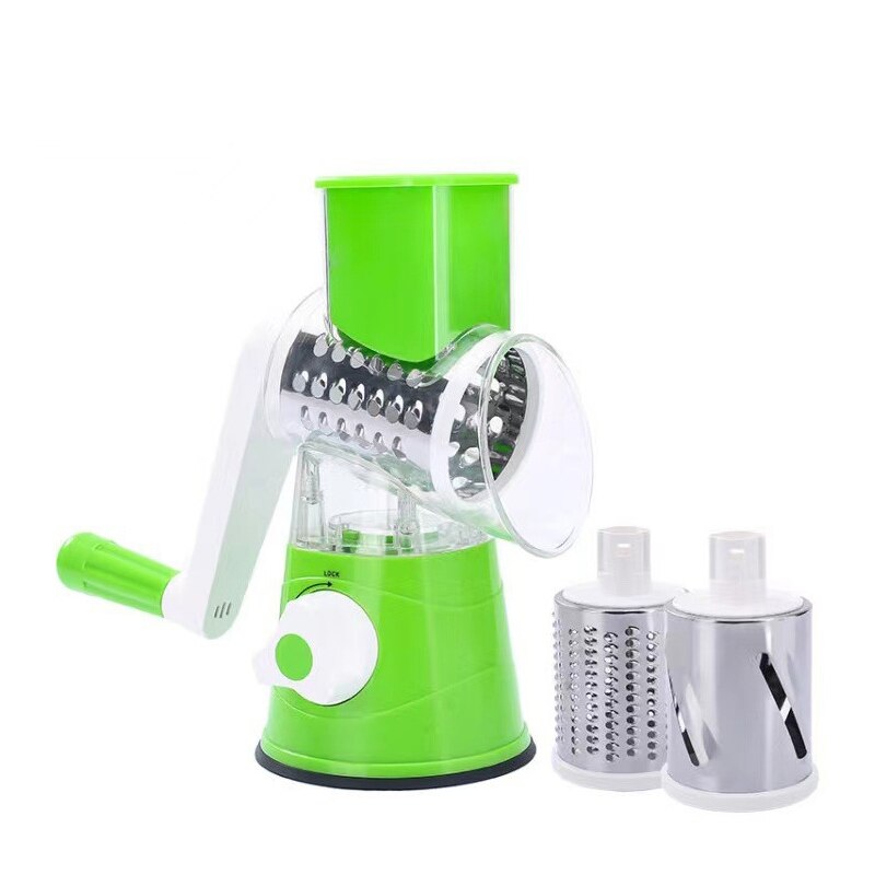 Cortador de Legumes Ralador Multifuncional 3-em-1 em Aço Inox