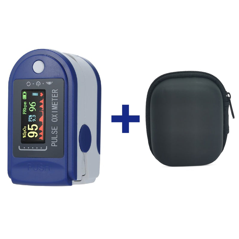 Medical Finger Pulse Oximeter Blood Oxygen Saturation Meter Heart Rate Monitor OLED Oximetro Baby Thermometer Infrared Digital - Nossa Casa Completa