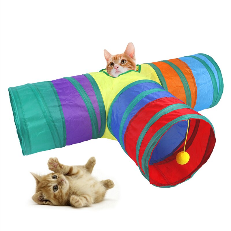 Super Túnel do Gato Dobrável - Diversão Interativa Para Seu Gato - Nossa Casa Completa