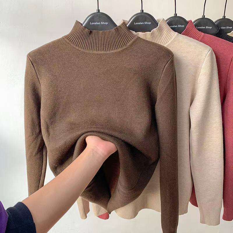 Blusa Manga Longa de Gola Alta