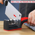 Professional Stainless Steel Knives Sharpster With 3 Professional Sharppers 21.5*5.8*5.1 CM - Nossa Casa Completa