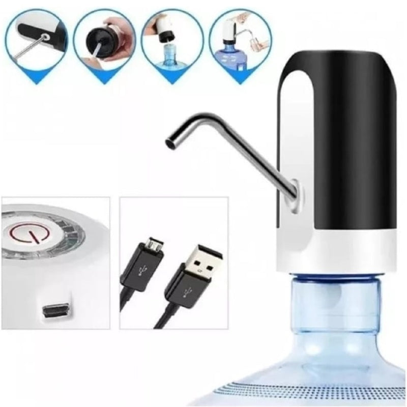 Bomba Elétrica para Galão de Água 20/10 litros Recarregável USB