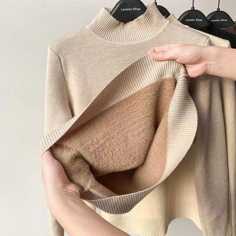 Blusa Manga Longa de Gola Alta