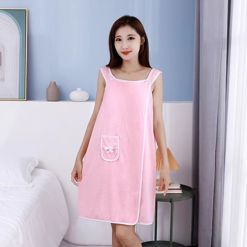 Vestido/Toalha de Banho c/ Alças, Confortável e Prático - Nossa Casa Completa