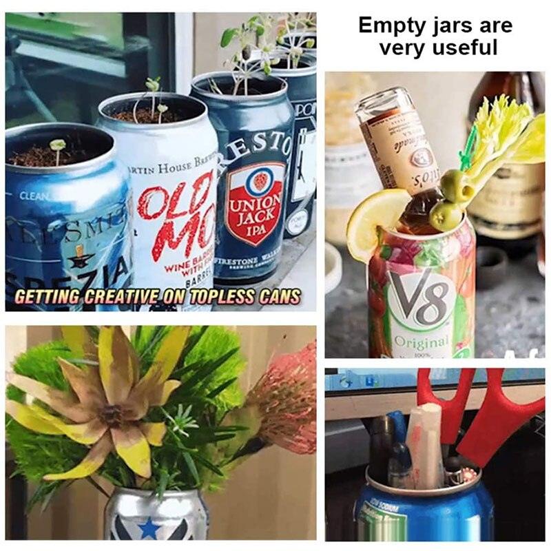 Portable Can Opener Stainless Steel Manual Adjustable Anti Skid Knurled Handl Beer Jar Bottle Opener Kitchen Accessoris Gadgets - Nossa Casa Completa