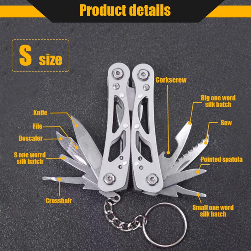 Multifunction Folding Pliers Pocket Knife Pliers Outdoor Camping Survival Hunting Tools Stainless Steel Multi-tool Pocket Knife - Nossa Casa Completa