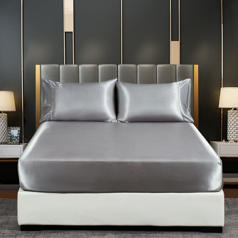 Roupa de Cama em Seda c/ Elástico Anti-Deslize (Luxo e Conforto) - Nossa Casa Completa