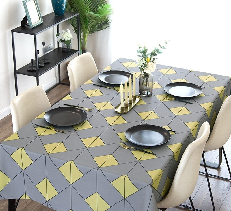 Toalha de Mesa Atemporal Minimalista (Vários Tamanhos e Modleos) - Nossa Casa Completa