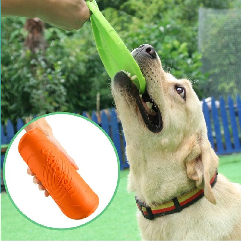 Pet Dog Flying Disk Toy Silicone Material Environmentally Friendly Anti-Chew Dog Puppy Interactive Training Pet Supplies - Nossa Casa Completa