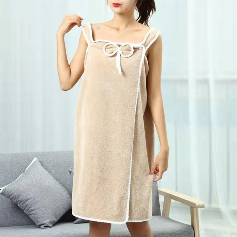 Vestido/Toalha de Banho c/ Alças, Confortável e Prático - Nossa Casa Completa