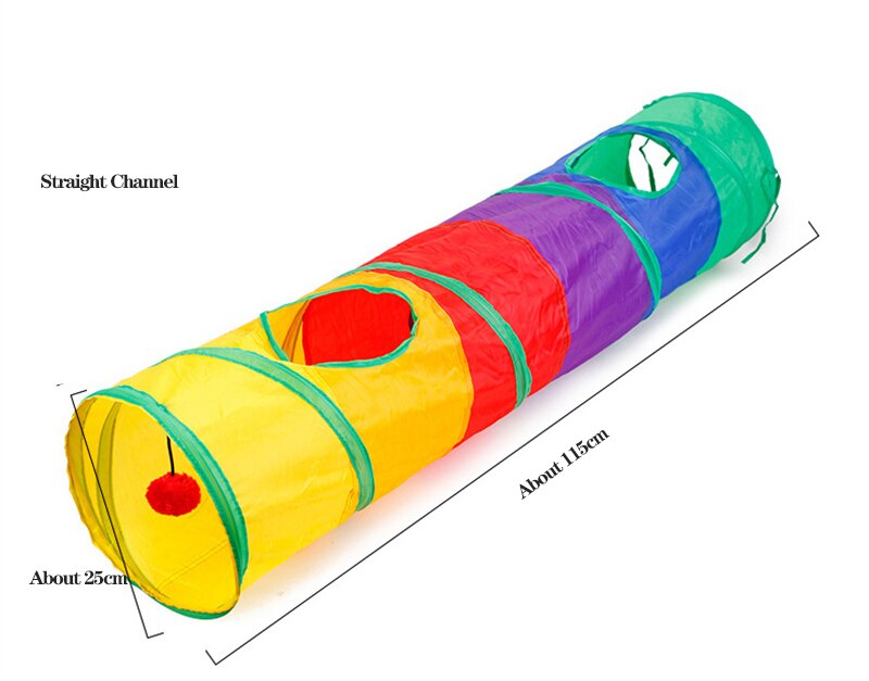 Super Túnel do Gato Dobrável - Diversão Interativa Para Seu Gato - Nossa Casa Completa