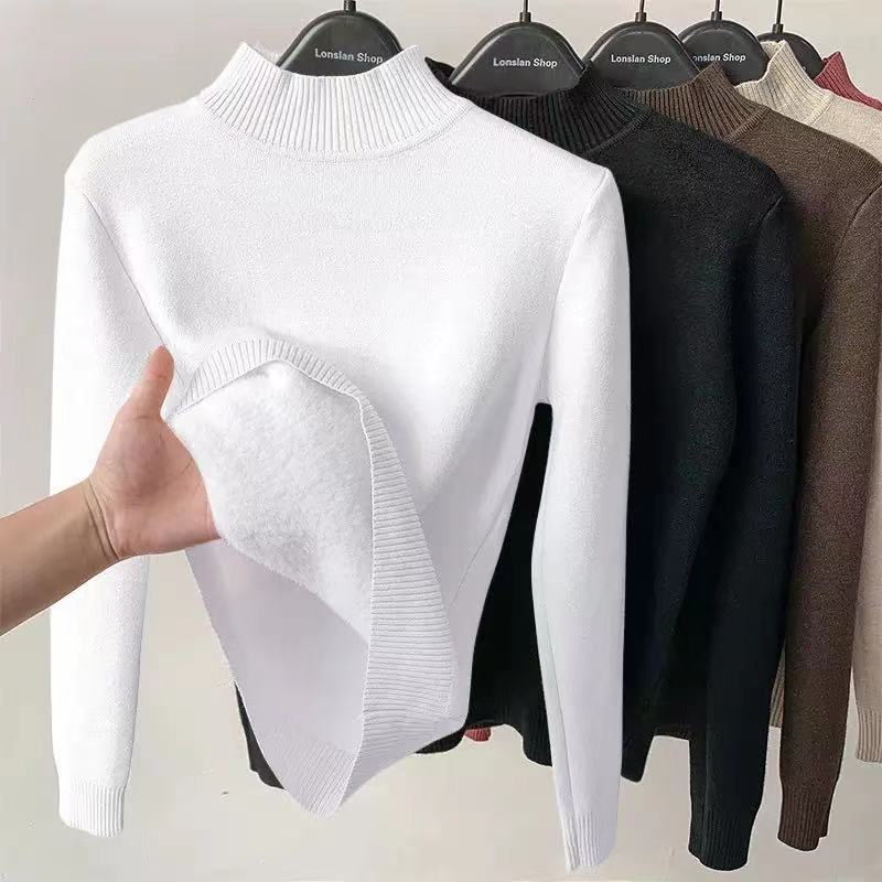 Blusa Manga Longa de Gola Alta