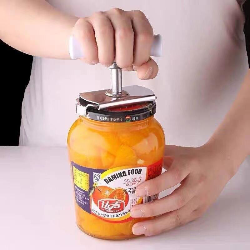 Portable Can Opener Stainless Steel Manual Adjustable Anti Skid Knurled Handl Beer Jar Bottle Opener Kitchen Accessoris Gadgets - Nossa Casa Completa