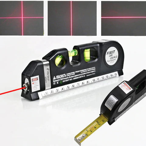 Ferramenta 4 em 1 - Nível Laser/Trena