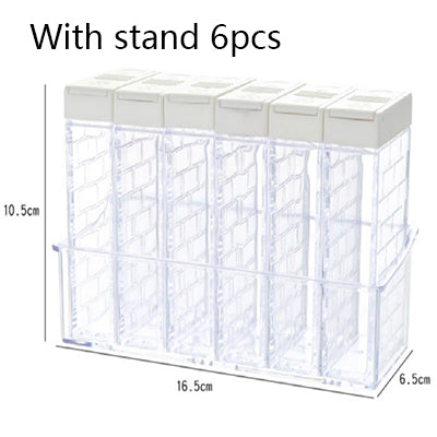 Organizador de Temperos em Acrílico - Porta Condimento - 7 Peças