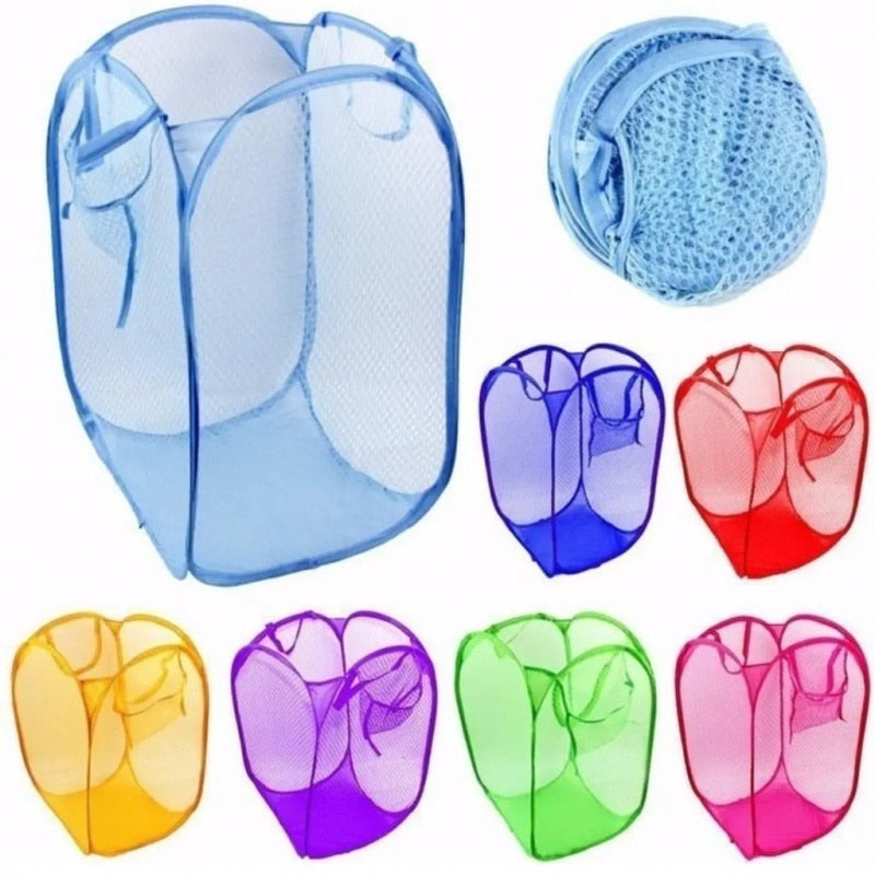 Cesto Organizador de Nylon - Para Roupas e Brinquedos (Dobrável) - Nossa Casa Completa