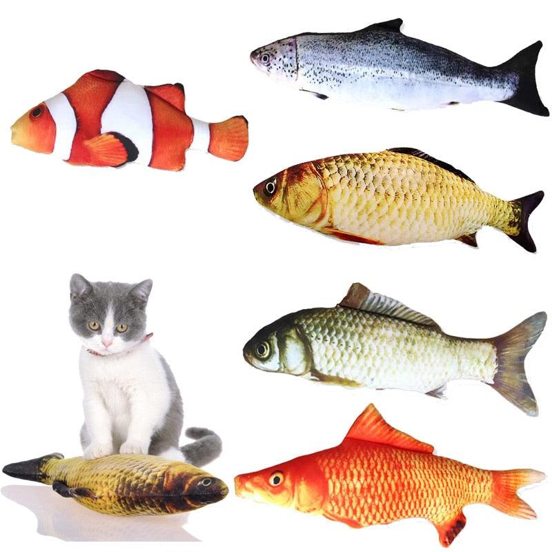 Peixinho de Pelúcia Brinquedo travesseiro Para Gatos - Nossa Casa Completa