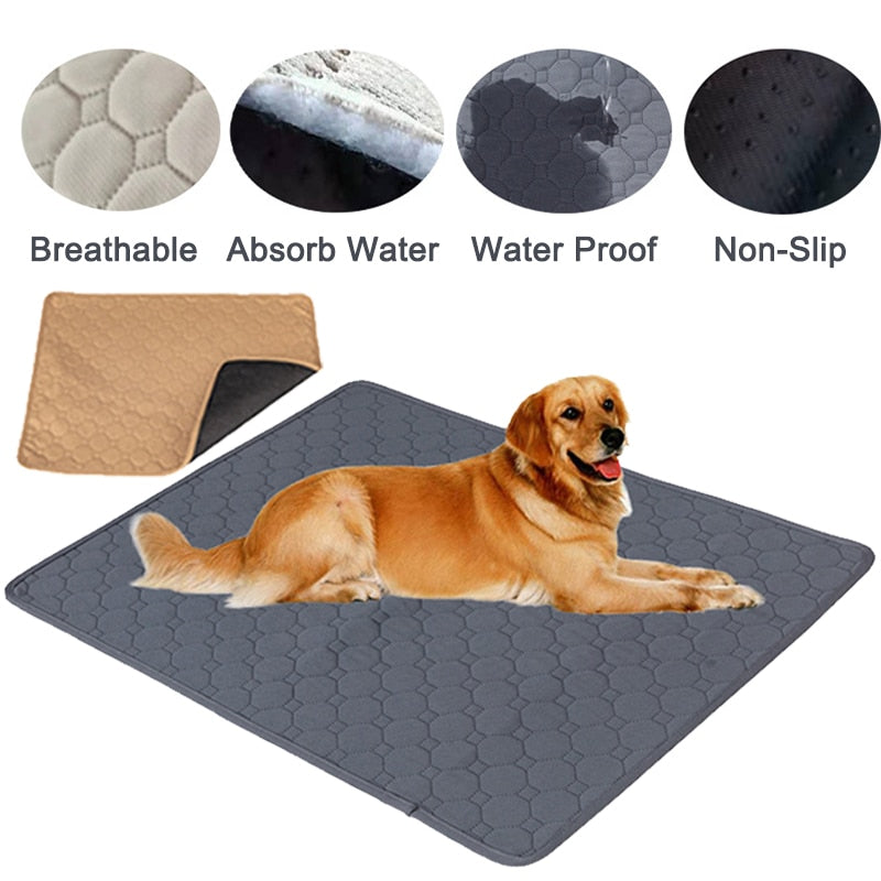 Extra Large Washable Reusable Dog Bed Mats Dog Urine Pad Puppy Pee Fast Absorbing Pad Pet Sleep Soft Carpet Blanket